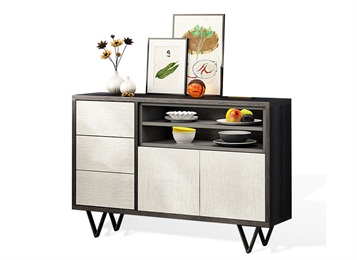 后現(xiàn)代簡約多功能餐廳備餐柜實木