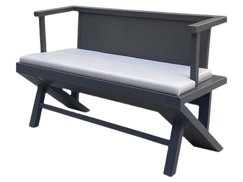 火鍋店時尚實(shí)木雙人位卡座沙發(fā)