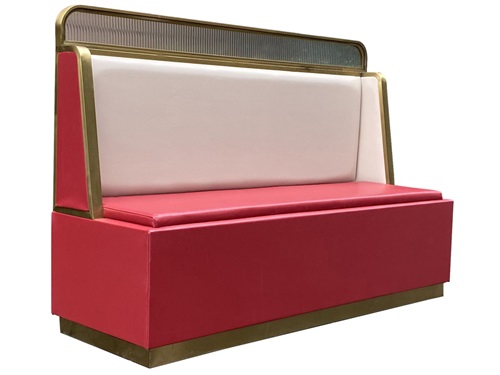 火鍋店時尚輕奢雙人卡座沙發(fā)