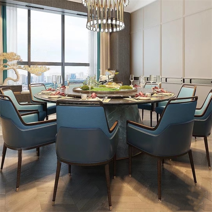 會(huì)所電動(dòng)餐桌大圓桌